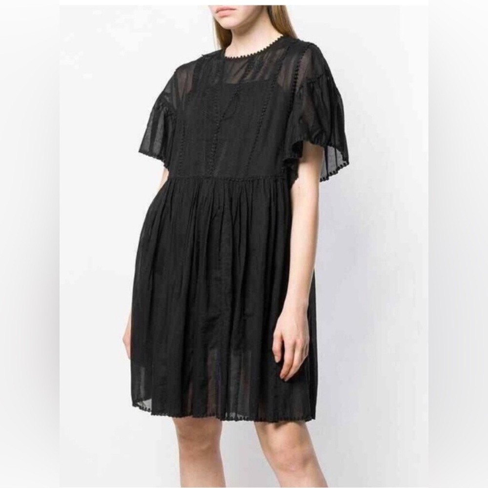 Isabel Marant Etoile Annaelle Embroidered Lace MiniDressRomantic Fairy Gruhge,12 - Picture 10 of 15